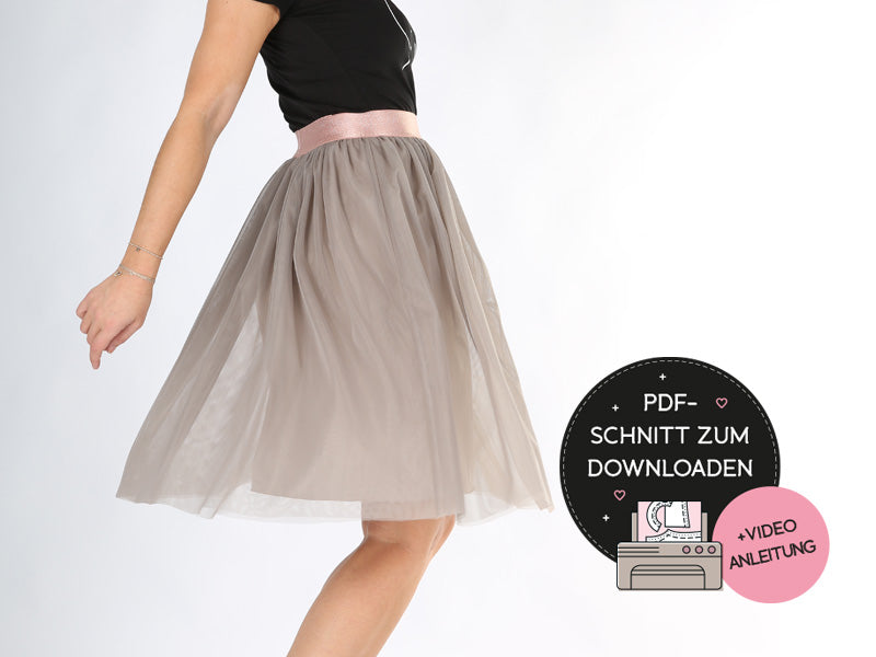 TÜLLROCK “FAIRY” nähen – SCHNITT pdf Download