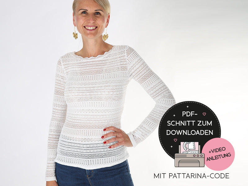 Spitzentop ANNA nähen – SCHNITT pdf