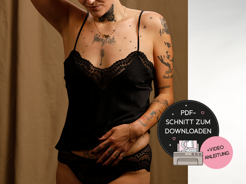 Negligé nähen SELENE – SCHNITT pdf